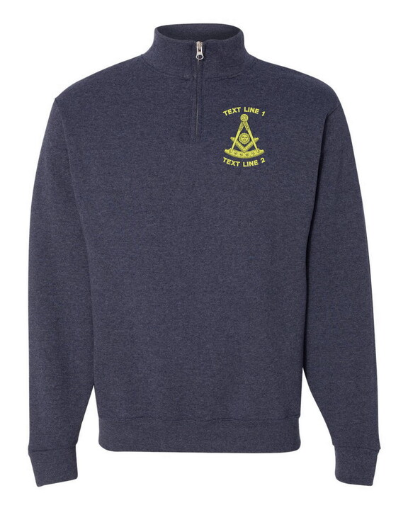 Past Master Masonic 1/4 Zip Fleece Sweatshirt (image for) Past Master Masonic 1/4 Zip Fleece Sweatshirt