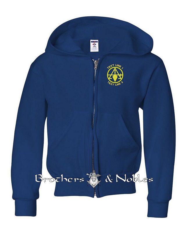 Cryptic Mason Full Zipper Hooded Sweat #778 (image for) Cryptic Mason Full Zipper Hooded Sweat #778