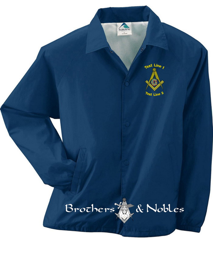 Masonic / Mason Windbreaker / Coaches Jacket #792 (image for) Masonic / Mason Windbreaker / Coaches Jacket #792