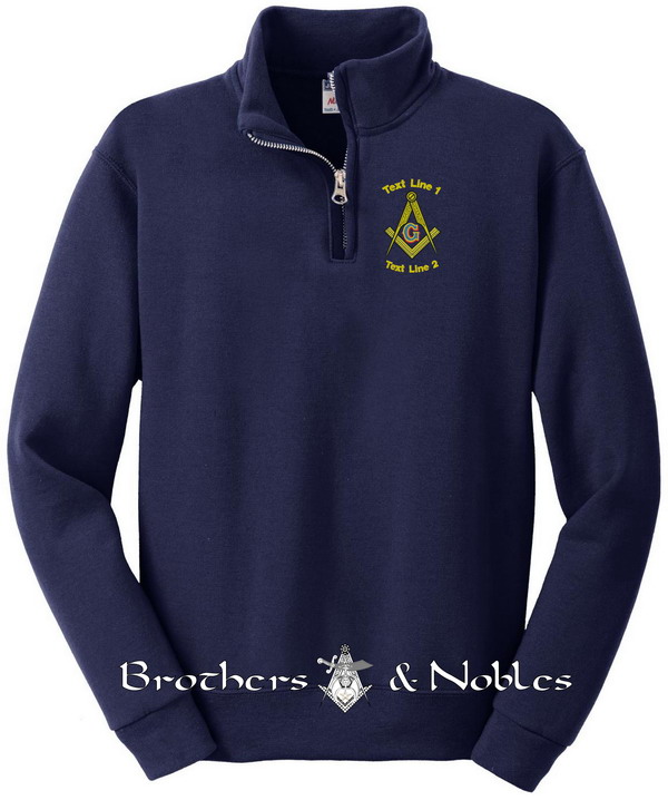 Masonic / Mason 1/4 Zip Sweatshirt #792 (image for) Masonic / Mason 1/4 Zip Sweatshirt #792