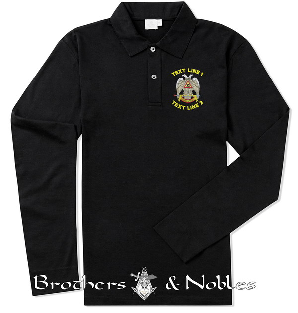 Scottish Rite Polo L/S #798 (image for) Scottish Rite Polo L/S #798