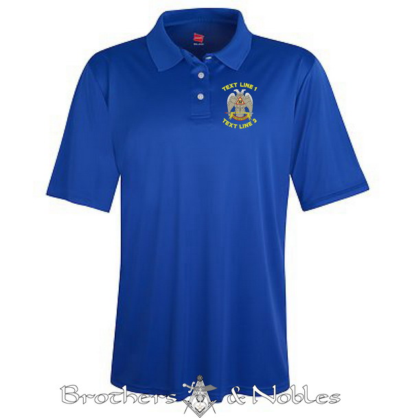 Scottish Rite Moisture Wicking Polo (image for) Scottish Rite Moisture Wicking Polo
