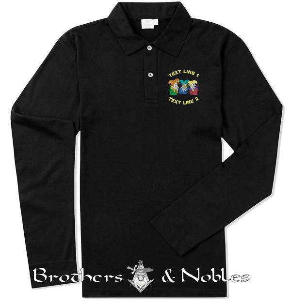 ROJ Royal Order of Jesters Polo L/S (image for) ROJ Royal Order of Jesters Polo L/S