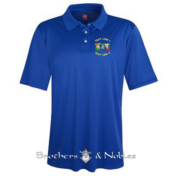 ROJ Royal Order of Jesters Moisture Wicking Polo (image for) ROJ Royal Order of Jesters Moisture Wicking Polo