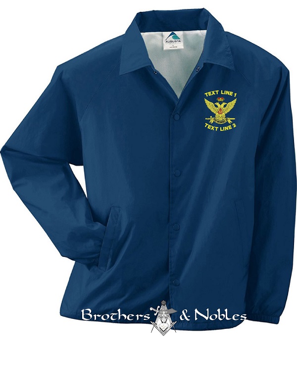 Scottish Rite 33RD Degree Windbreaker #863 (image for) Scottish Rite 33RD Degree Windbreaker #863
