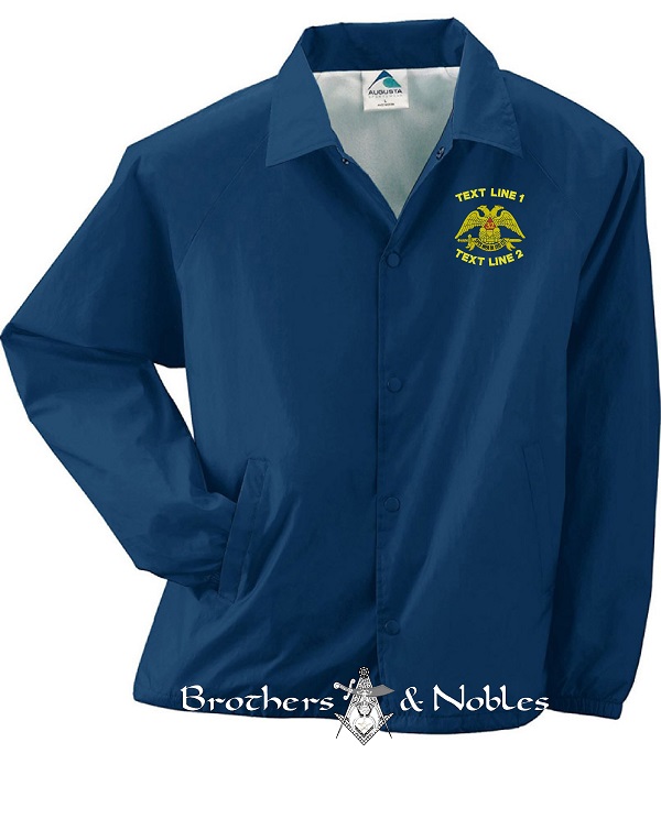 Scottish Rite 32ND Degree Windbreaker #864 (image for) Scottish Rite 32ND Degree Windbreaker #864
