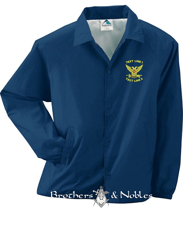 Scottish Rite 32ND Degree Windbreaker #867 (image for) Scottish Rite 32ND Degree Windbreaker #867