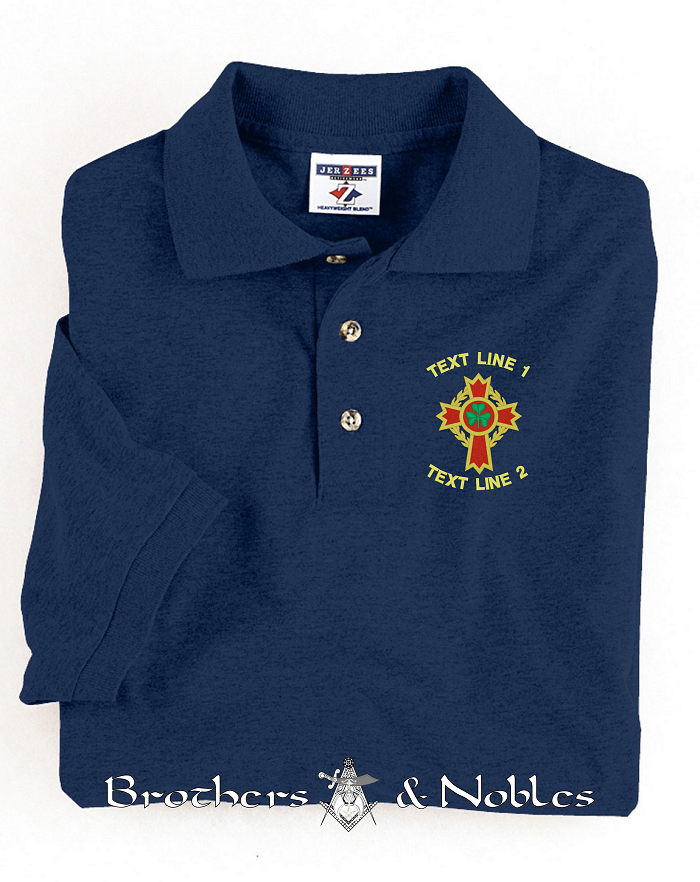 KCCH Knight Commanders Court of Honor 50/50 Polo (image for) KCCH Knight Commanders Court of Honor 50/50 Polo