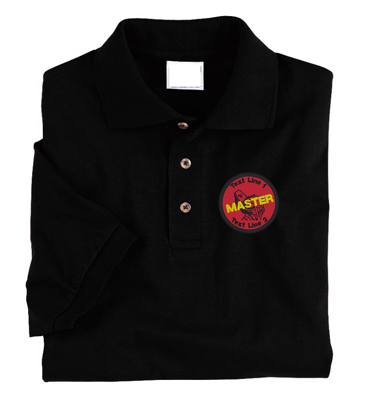 Hillbilly / Master Hillbilly Red & Black Logo Polo #901 (image for) Hillbilly / Master Hillbilly Red & Black Logo Polo #901